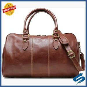 Mini Leather Duffle Bag Crossbody Travel Carryon Handbag